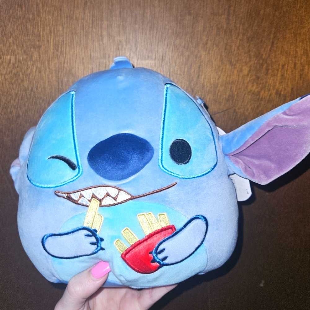 NWT Squishmallows Stitch eating french fries 🍟 Disney 8"